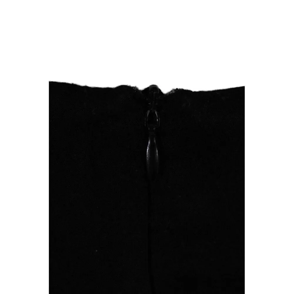 Zara Womens Back Zip Mid Rise Satin Short Shorts Black Size Extra Small